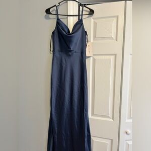 Revelry Indie blue bridesmaid Dress